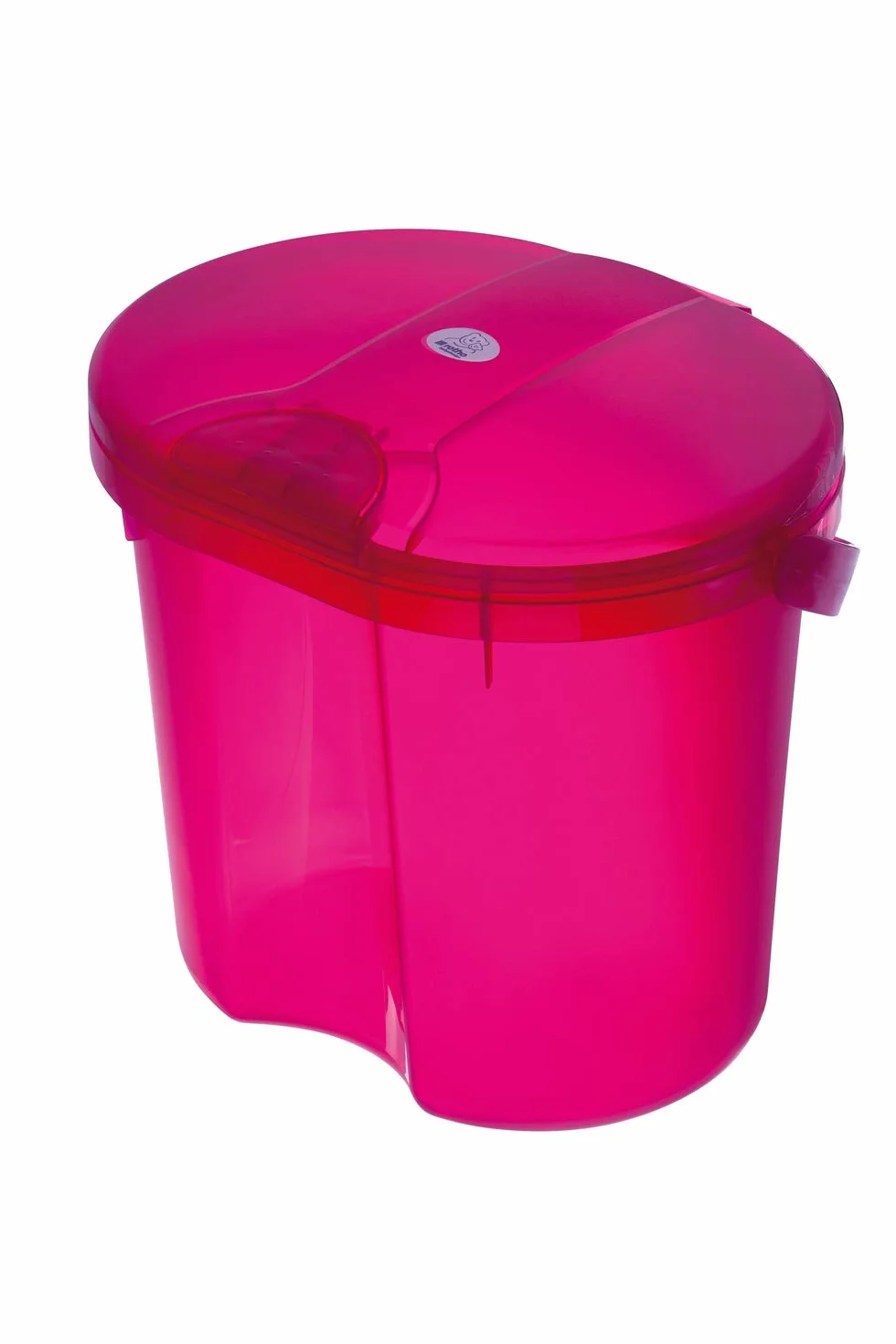 Rotho Babydesign 20002 0210 Secchio per Pannolini Usati - Top Windelmeier , 332 x 270 x 295 mm, Rosa (STranslucent Pink)