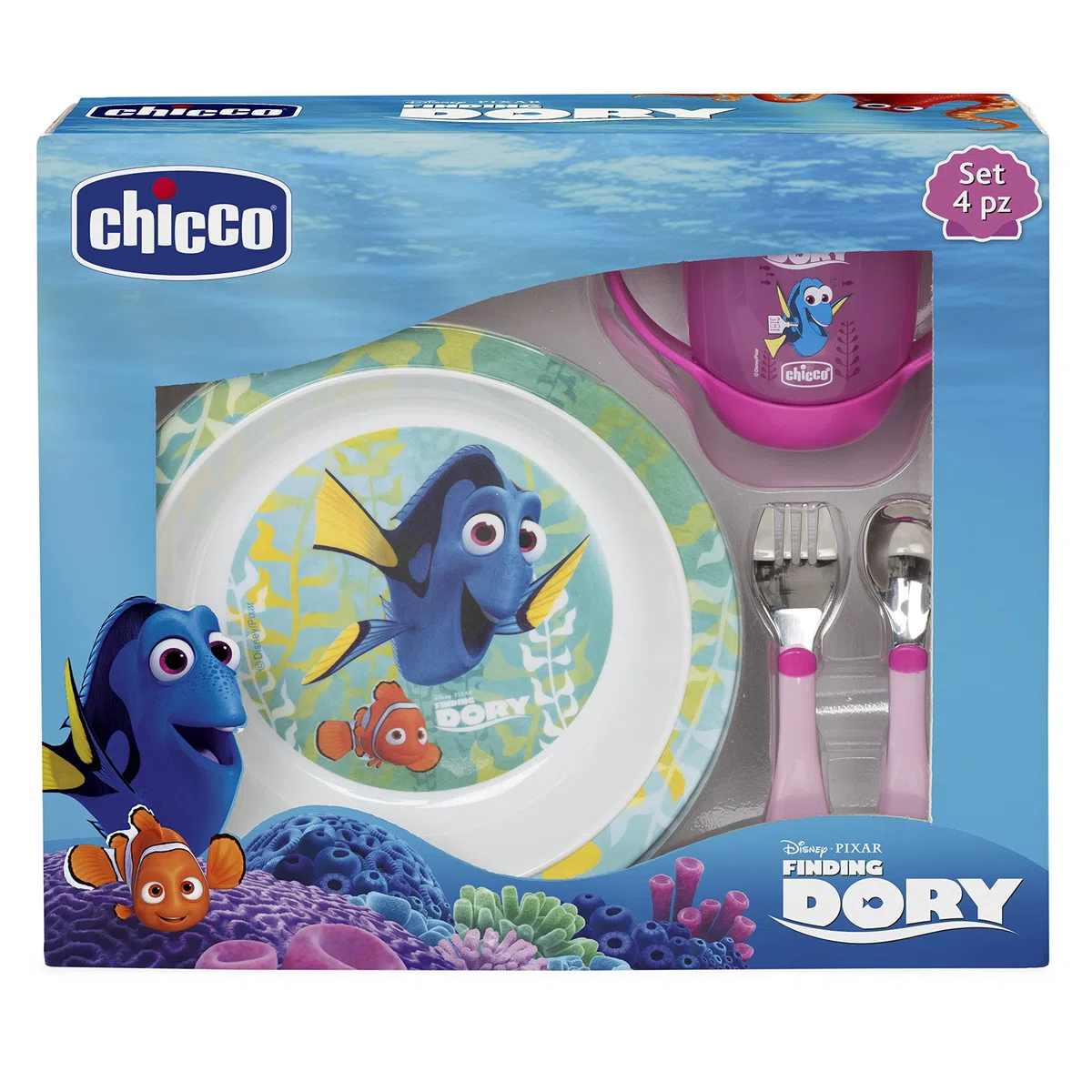 Chicco Disney Set Pappa Finding Dory, Rosa