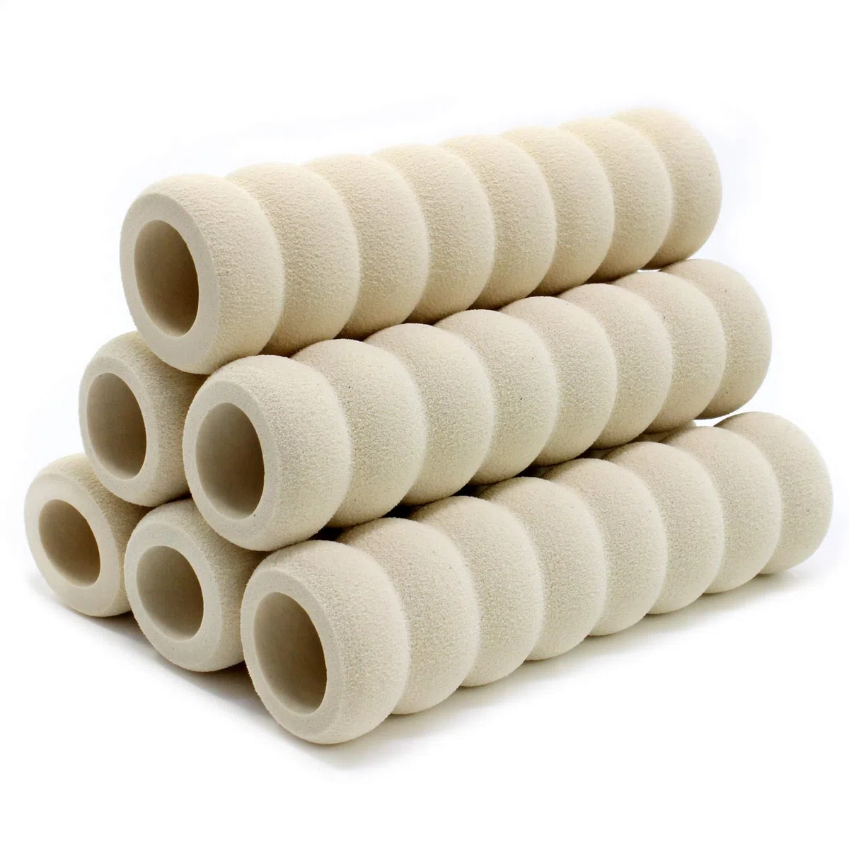Coolty 6pcs Protezione per Maniglie per Porte, Protezione per Maniglie di Protezione, Soffice Schiuma per Bambini Maniglia per Porta di Sicurezza per Bambini Manopola (Beige)