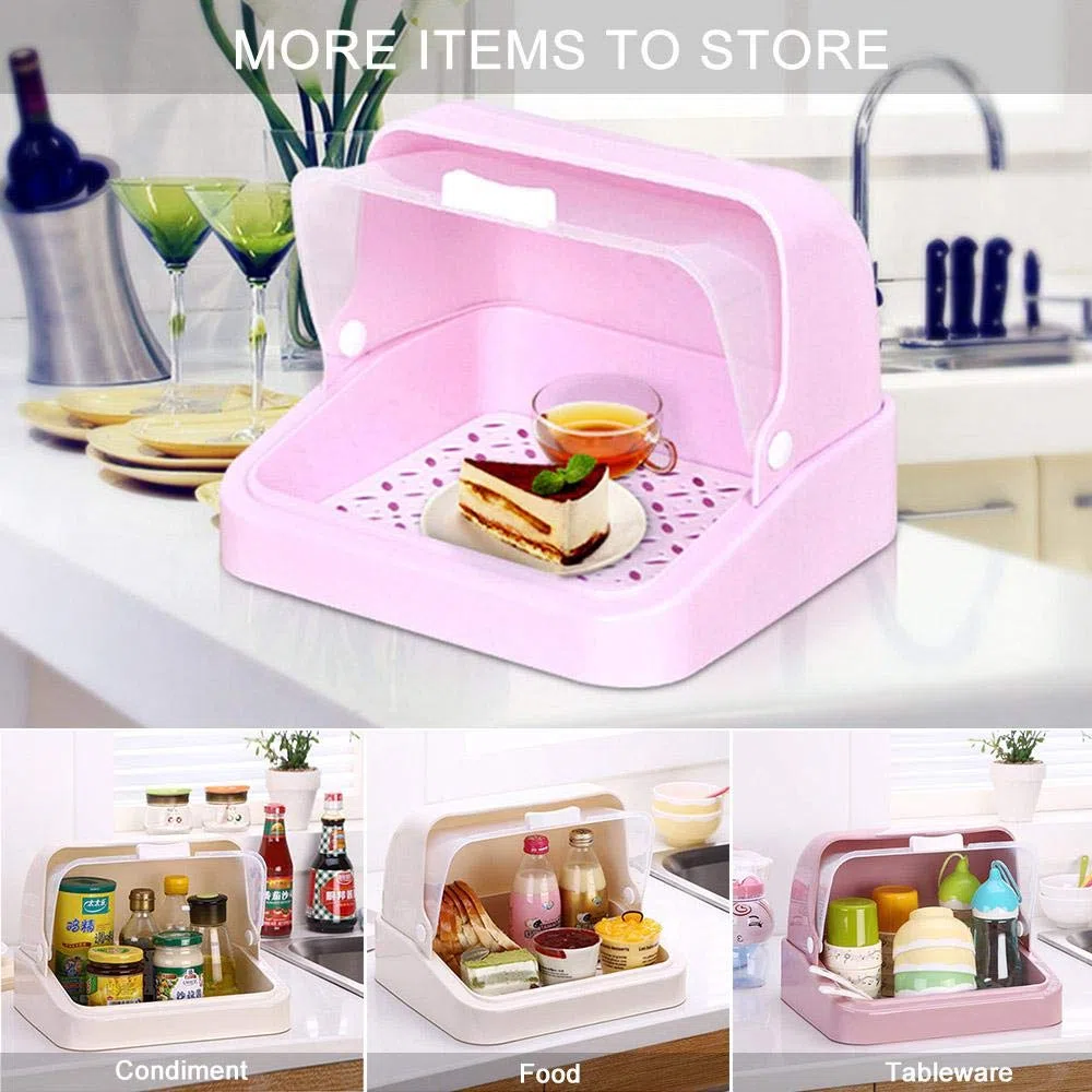Scolapiatti per biberon, multifunzione, portatile, con coperchio anti-polvere, organizer per la casa e la cucina