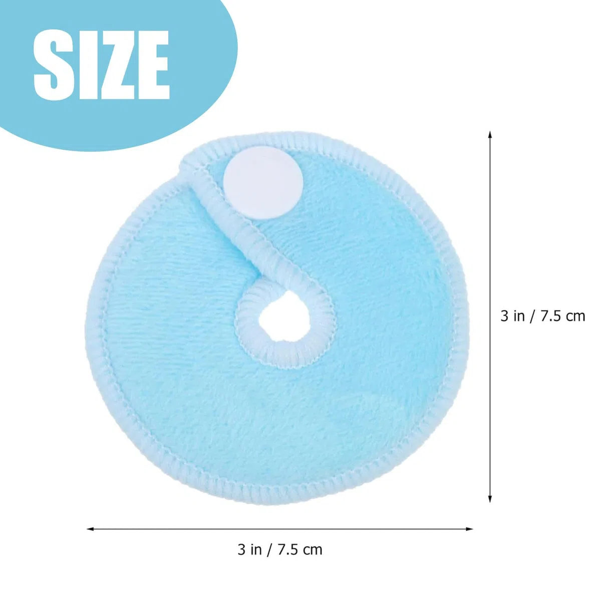 Confezione da 28 coperture per bottoni a G per tubi, in cotone, per allattamento addominale, riutilizzabili, accessori per l'alimentazione dei bambini, 7,6 cm