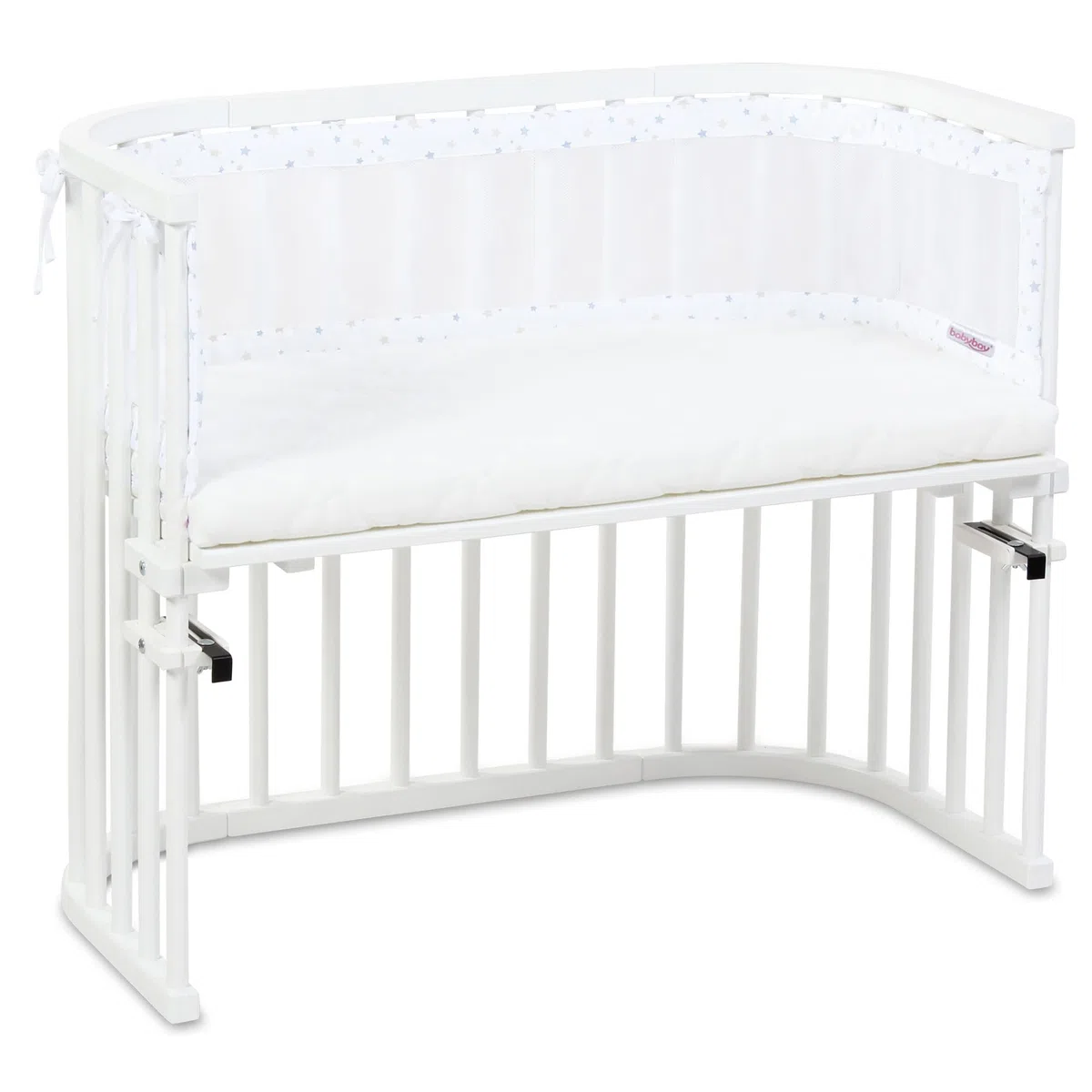 Babybay Babynest Mesh-Piqué Suitable For Model Original, White Starsmix Sand/Azure - 180 g