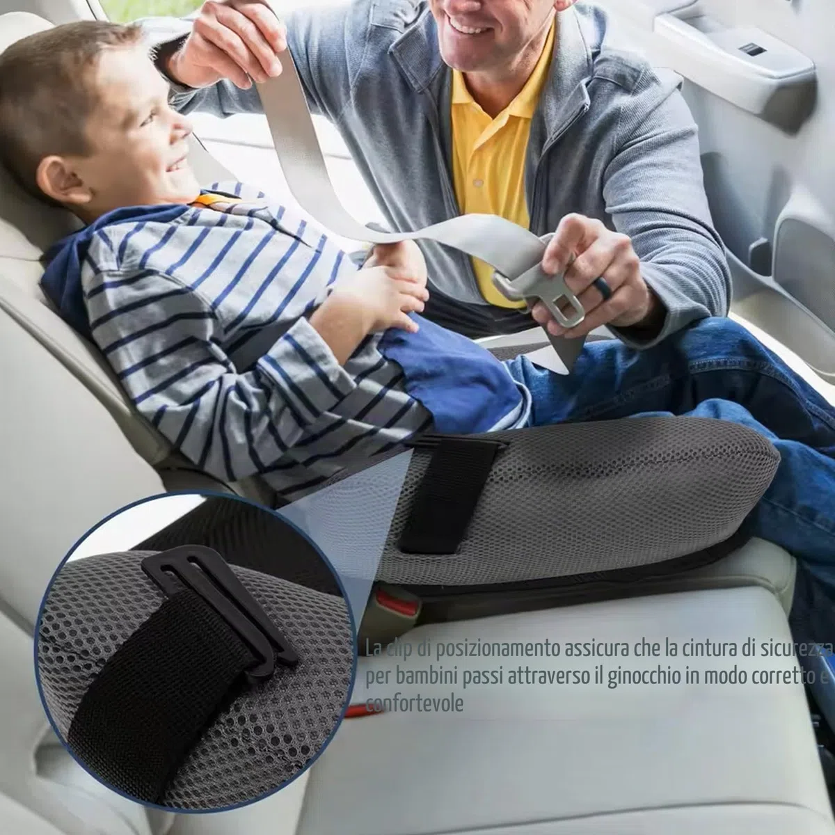 Cuscino gonfiabile comodo cuscino da viaggio gonfiabile booster sedile backless booster per bambino sicuro bambino per auto