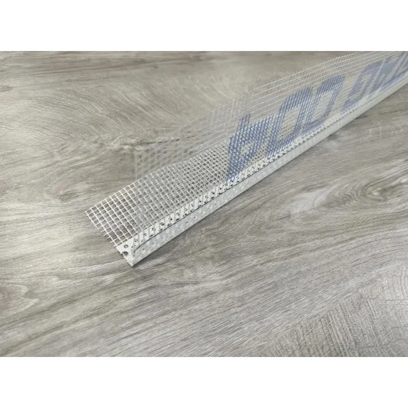 Paraspigolo in pvc con rete in fibra di vetro 8x12 2,5 metri, 5 pz