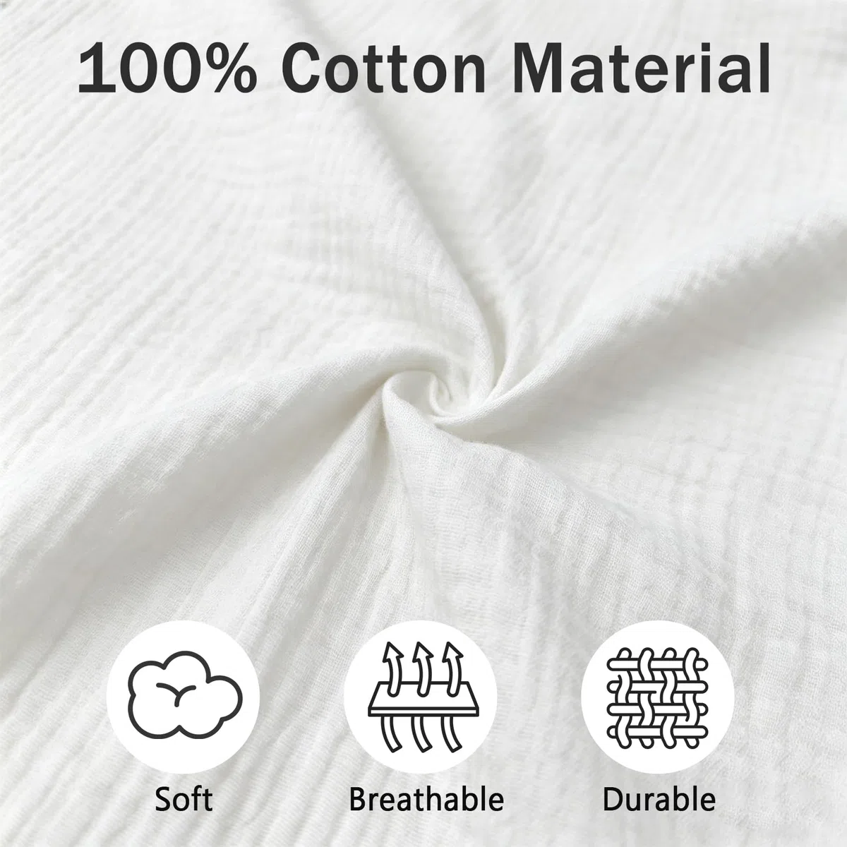 Ginkago Baldacchino 100% Cotone per Cameretta Tenda per Letto a Castello & Lettino Decorazione per Bambina e Bambino Salvaspazio per Stanze Piccole (Bianco, 270 x B67 cm)
