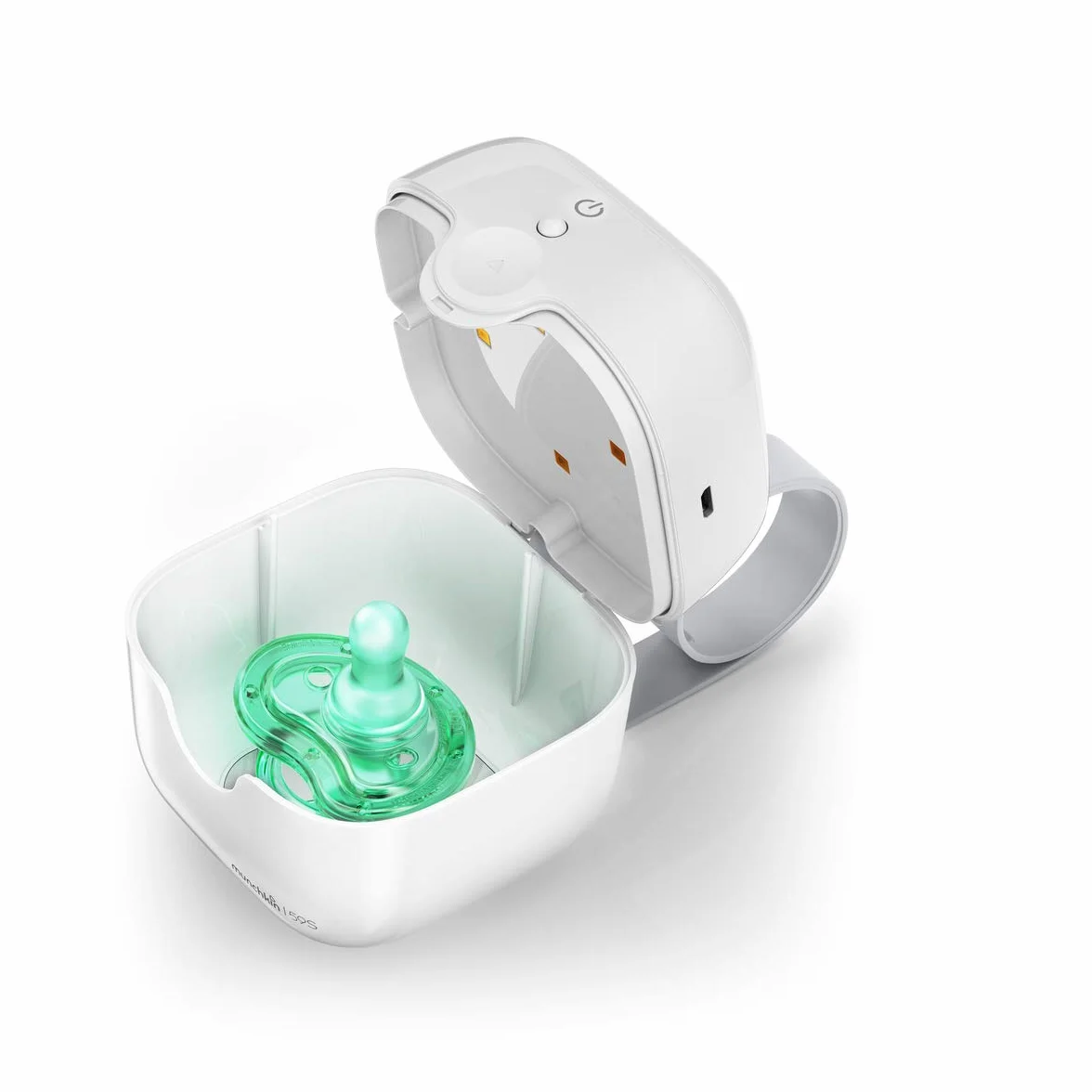 Munchkin Portable Soother & Dummy UV Steriliser | Kills 99% of Germs in 59 seconds | Baby Essentials | White