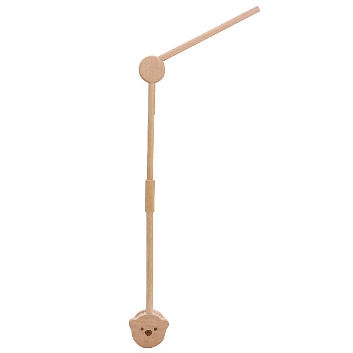 Baby Mobile Holder Orso di legno per lettino, fasciatoio Playpen DIY Baby Mobile Holder Rack Rod Mobile Attachment Hanging Music Box Wind Chimes Bed Bell