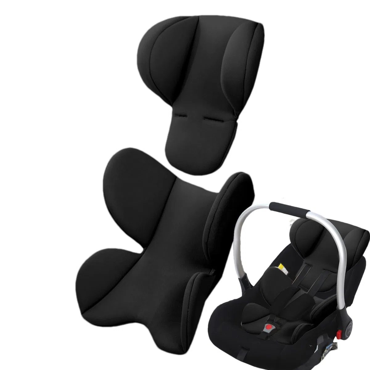 Inserto Cuscino Per Seggiolino Auto Bambini, Riduttore Sedile Per Passeggino Neonato, Cuscino Di Supporto Ergonomico Per Testa E Corpo, Cuscino Per Inserto Per Seggiolino Auto Per Neonato