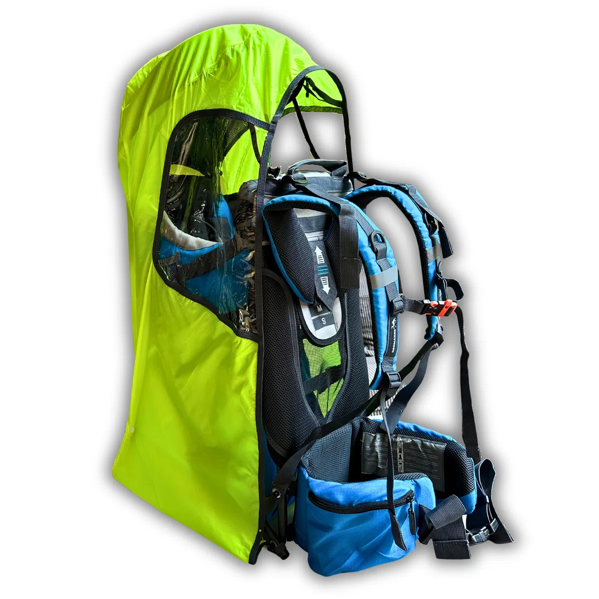 DROMADER Parapioggia impermeabile – Adatto a tutti i marsupi Dromader – Parapioggia universale, leggero e compatto, in PVC trasparente, facile da montare, 165 g