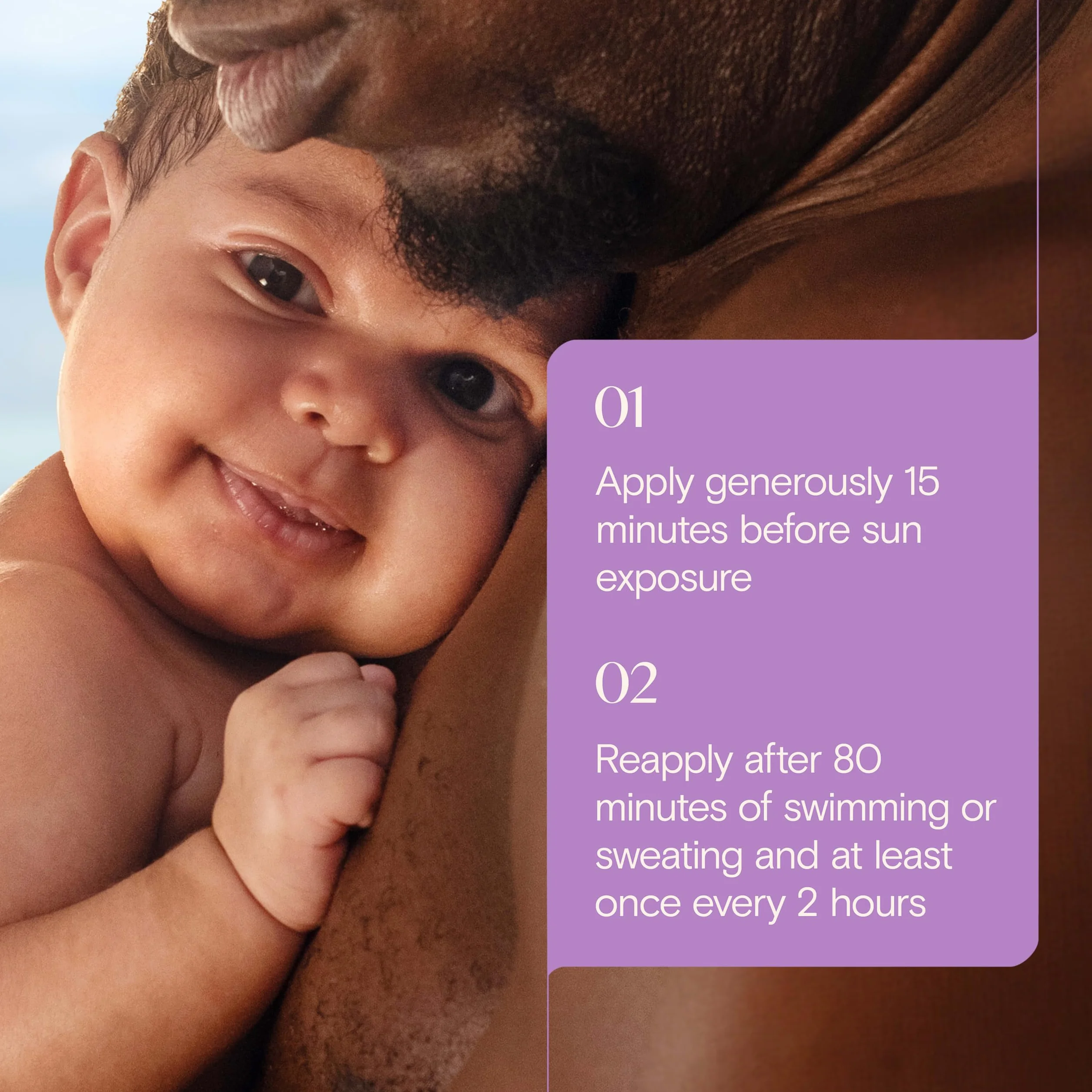 Aveeno Baby AVEENO Baby Lozione protettiva permanente per pelli sensibili Crema solare all'ossido di zinco SPF 50 3 oz 3 Fl. Oz