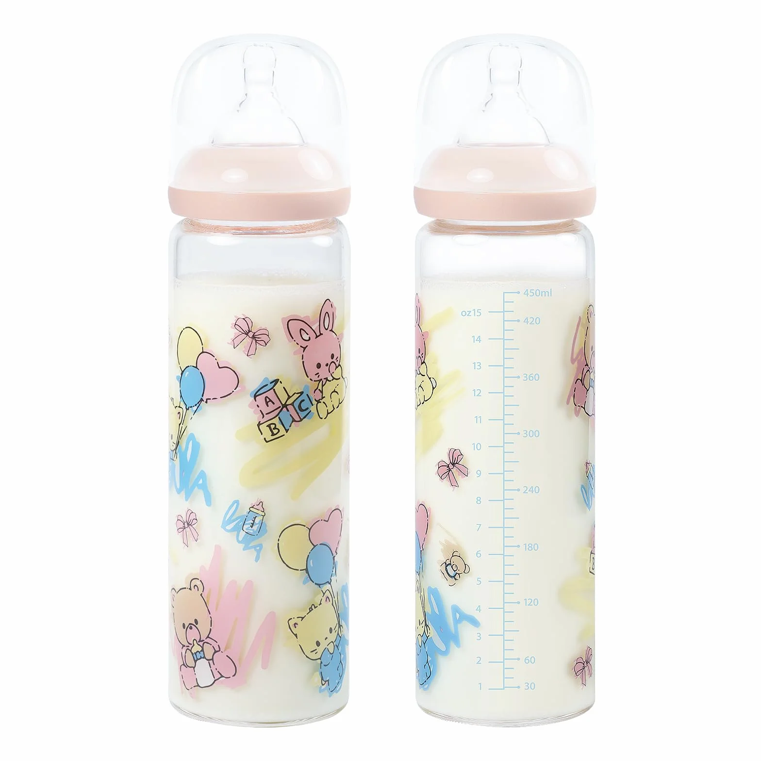 LittleForBig Biberon per adulti Ultra Stampato Speciale Vetro Oversize Alimentazione Bambino Cuties Modello