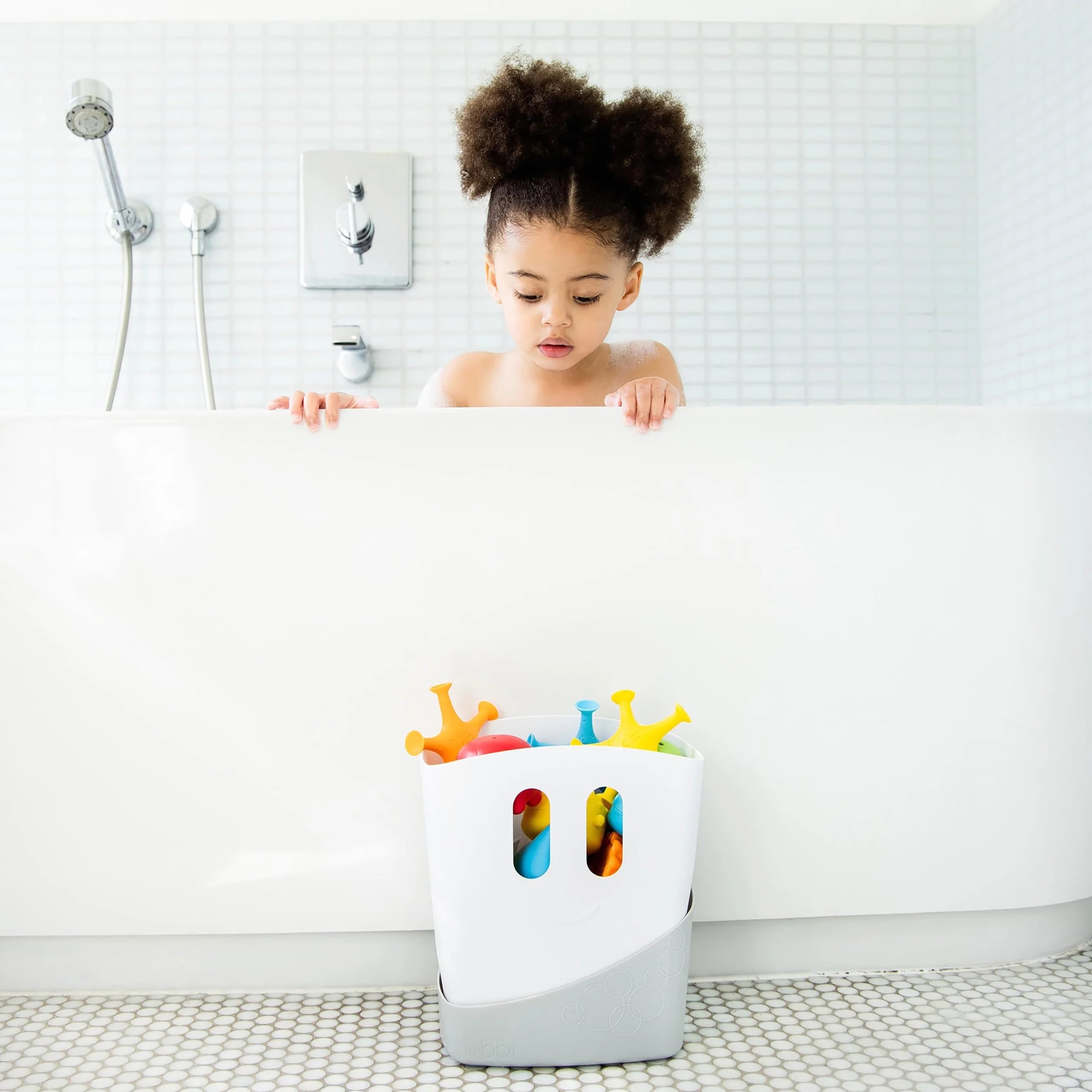Ubbi Cestino Organizer per Giochi da Bagno, Grigio