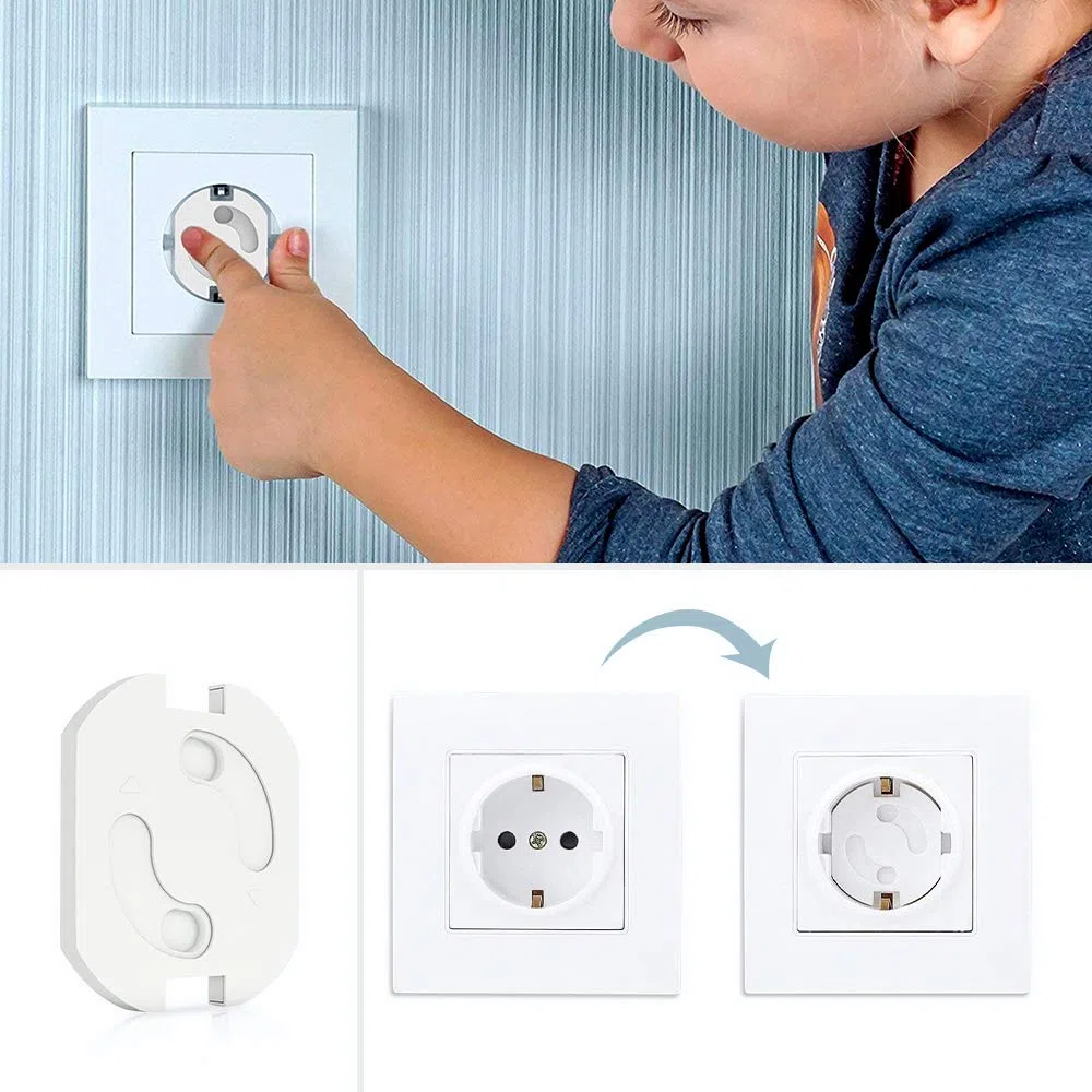 36 PCS Kit di Sicurezza per Bambini, 8 Protezione Spigoli e Angoli 10 Coperchio di Protezione Della Presa 8 Blocchi per Porta 8 Blocchi per Armadio e Cassetto Armadio e 2 Chiave