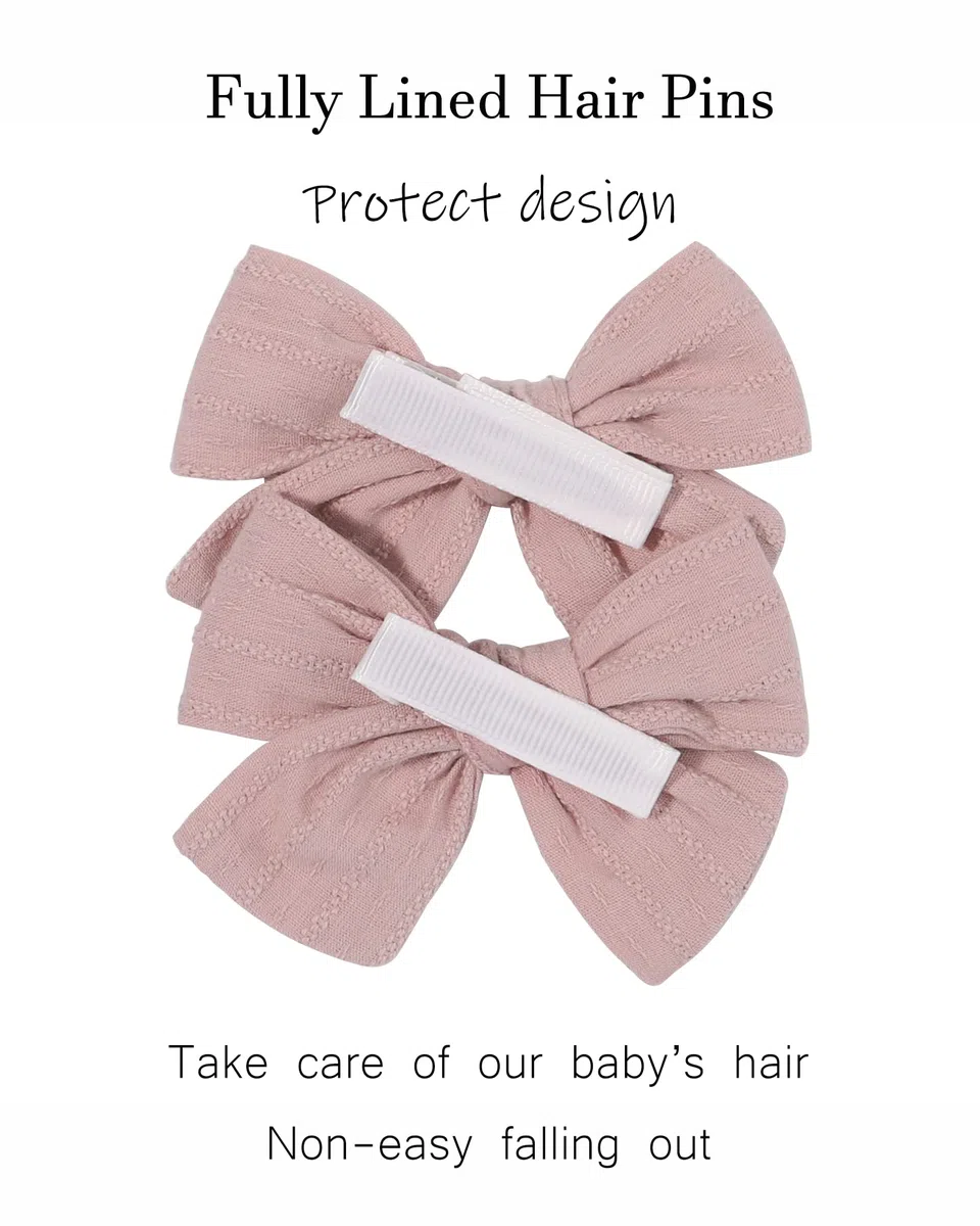 Jollybows 20 Pezzi Fiocchi Capelli Bambina da 8,9 cm, Mollette Capelli Bambina Completamente Foderato Alligatore Clip Accessori per Capelli per Bambini Bambine