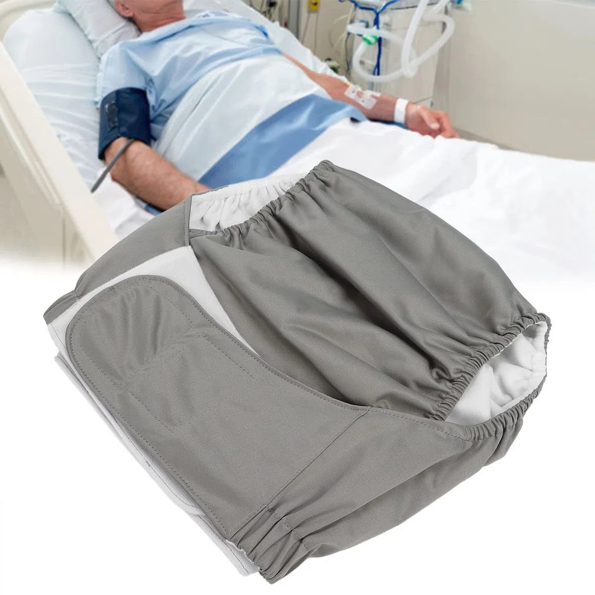 Pannolini per adulti riutilizzabili lavabili, panno di buon assorbimento pannolini per adulti impermeabili traspiranti riutilizzabili per donne incinte per anziani per disabili