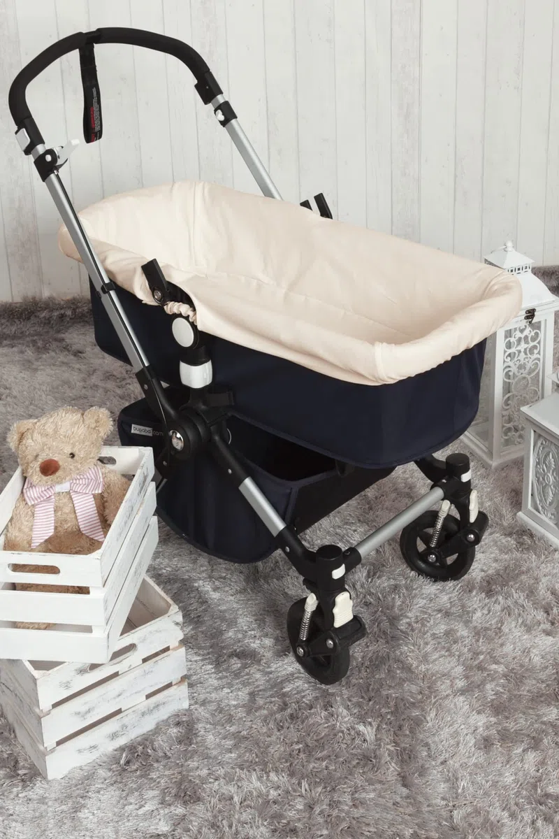 Babyline FUCABE – Rivestimento per ovetto anallergico e morbido, traspirante, rivestimento per ovetto interno, 100% fabbricazione spagnola, colore beige, 90 x 40 cm
