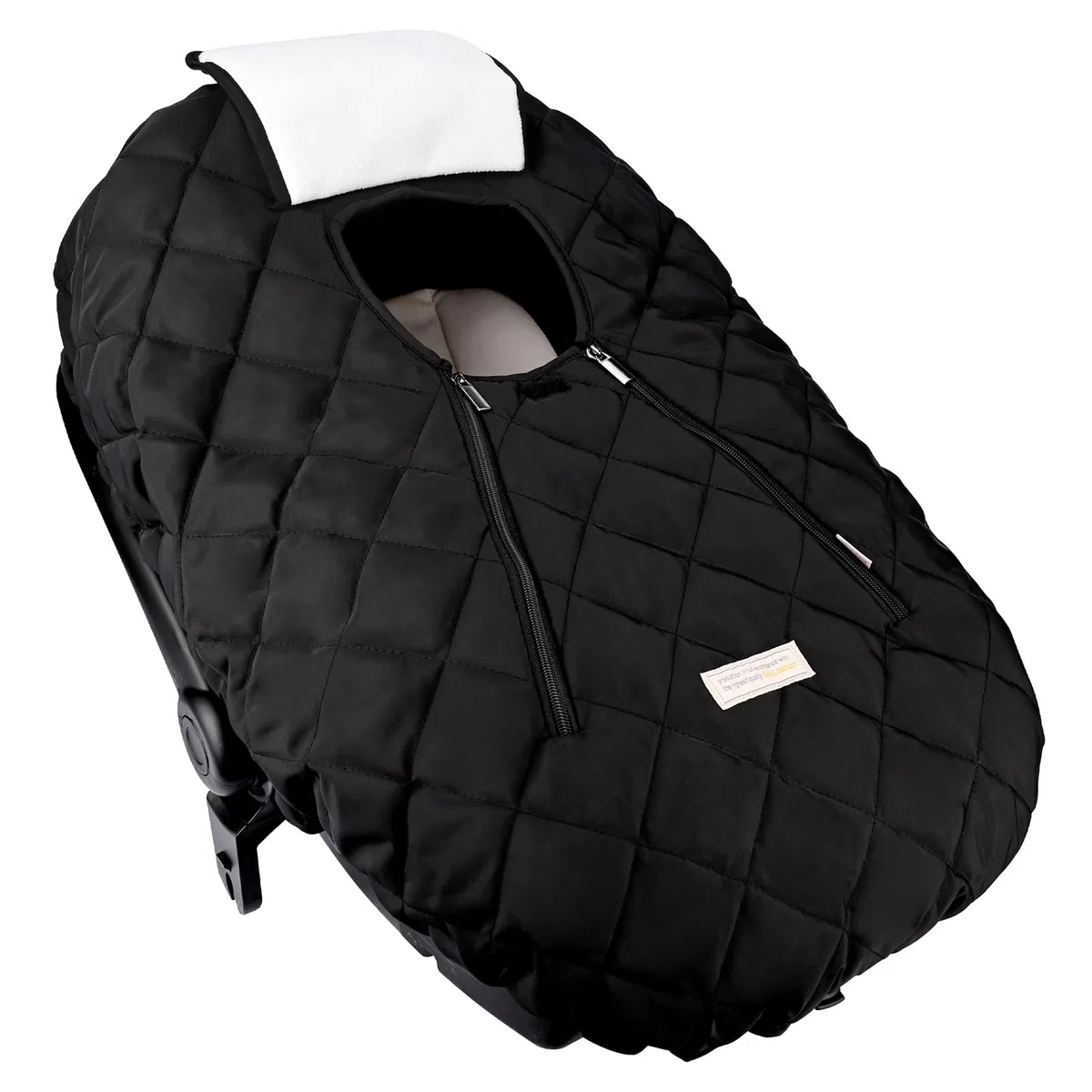 Bebamour Copriseggiolino Auto Universale Caldo Seggiolino Auto Pedana Anti Vento e Acqua Porta Zip Anteriore Lavabile in Macchina