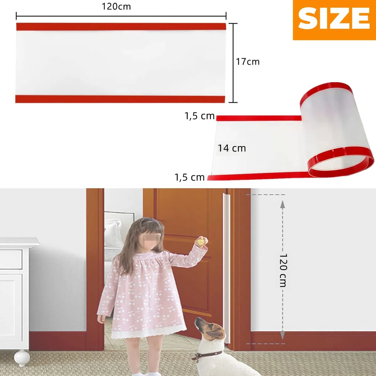 Fermaporta bambini 4PCS Salvadita Trasparente Fermaporta Sicurezza per Bambini Fermaporta Gommapiuma per Evitare Lesioni da Pizzicare Alle Dita Serratura per finestre di sicurezza per Bambini