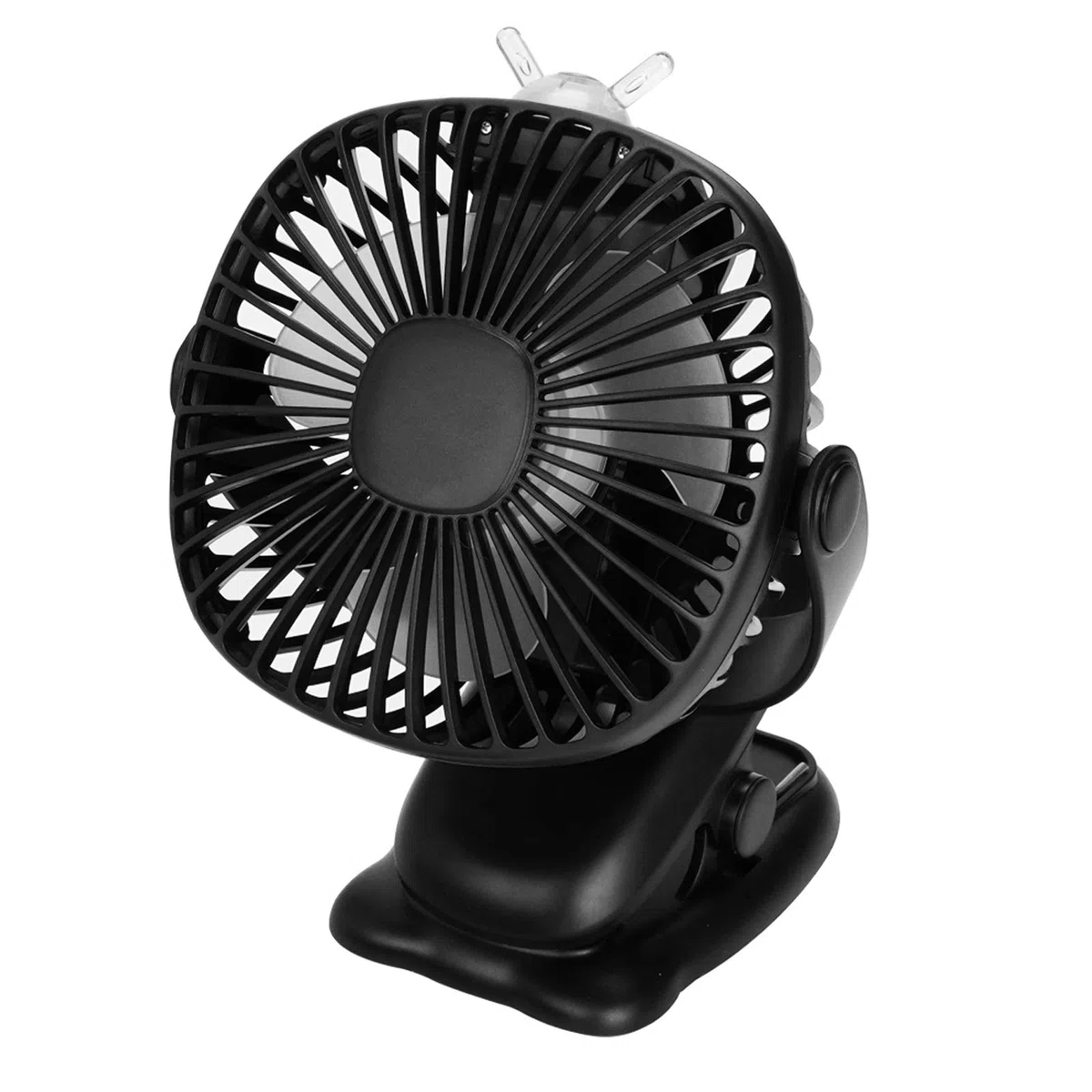 Venforze Clip on Stroller Fan, 6000mAh USB fan Mini Personal Desk Fan con batteria ricaricabile azionato 4 Velocità 360° rotazione raffreddamento Desktop Fans per Buggy carrozzine passeggini uffici