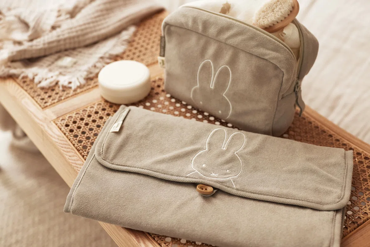 Jollein Organizzatore Borsa Miffy Spugna Verde Oliva Pannolini Cosmetici