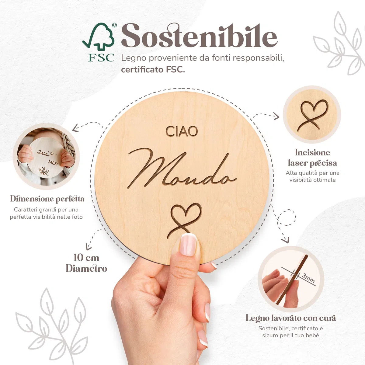 Mikito Milestone baby cards neonato in ITALIANO 30 Momenti Speciali del primo anno (primo dentino, prime parole) Cartoline traguardo bambino, idee regalo baby shower, Regalo nascita e battesimo