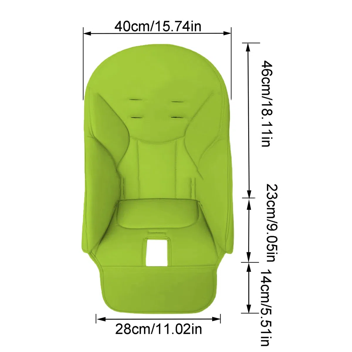 Cuscino Per Seggiolone Per Bambini - Fodera Di Ricambio Per Seggiolone, Fodera Traspirante In Similpelle Per Seggiolone Da Pranzo Per Peg-Perego, Siesta Zero3, Baoneo, KosmicJané