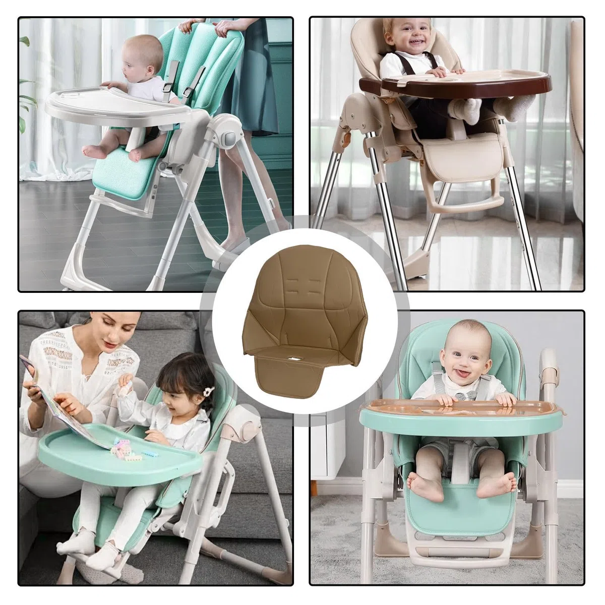 Cuscino per seggiolone, rivestimento universale per seggiolone Pegs Perego Tatamia