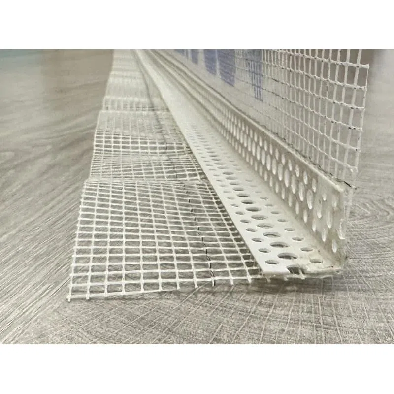 Paraspigolo in pvc con rete in fibra di vetro 8x12 2,5 metri, 5 pz
