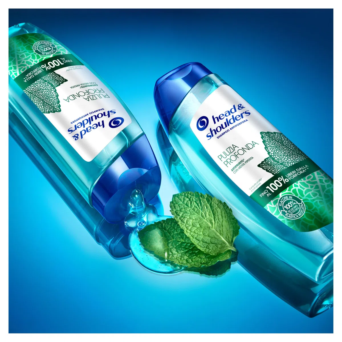 Shampoo Head & Shoulders Pulizia Profonda Antiprurito, Sollievo Contro La Forfora, Con Menta Piperita, Capelli Fino Al 100% Liberi Dalla Forfora, 6 x 250 ml