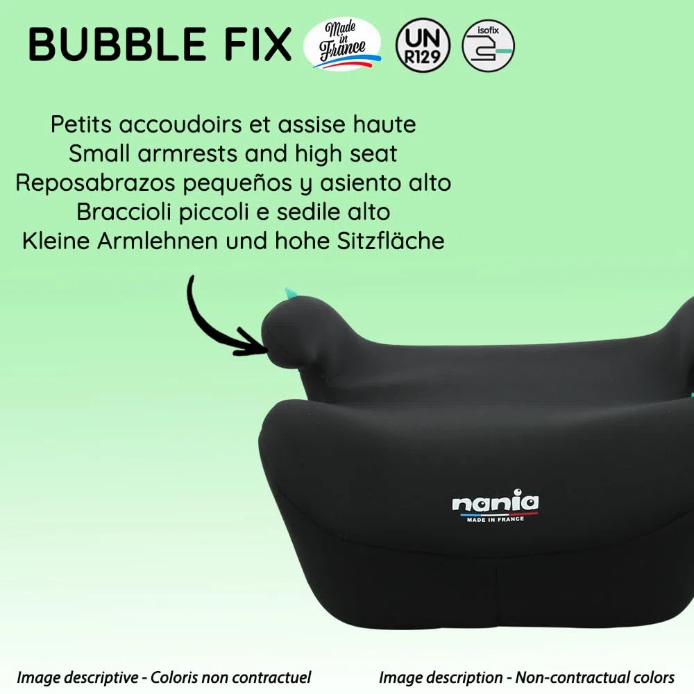 Seggiolino Nania ISOFIX, Rialzo Auto, Alzatina auto per bambini da 6 a 12 anni (126-150 cm) Seggiolino autoprodotto in francia