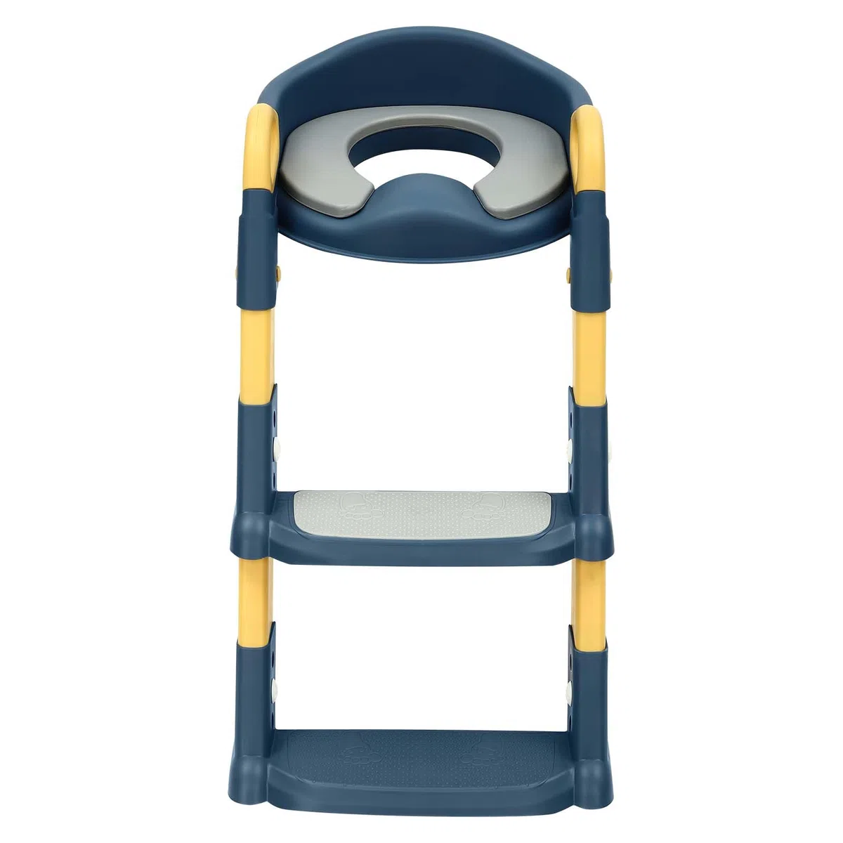 Sedile WC con scala per bambini, sedile WC a gradini per bambini, trainer per WC, scala per WC per bambini, altezza regolabile, blu