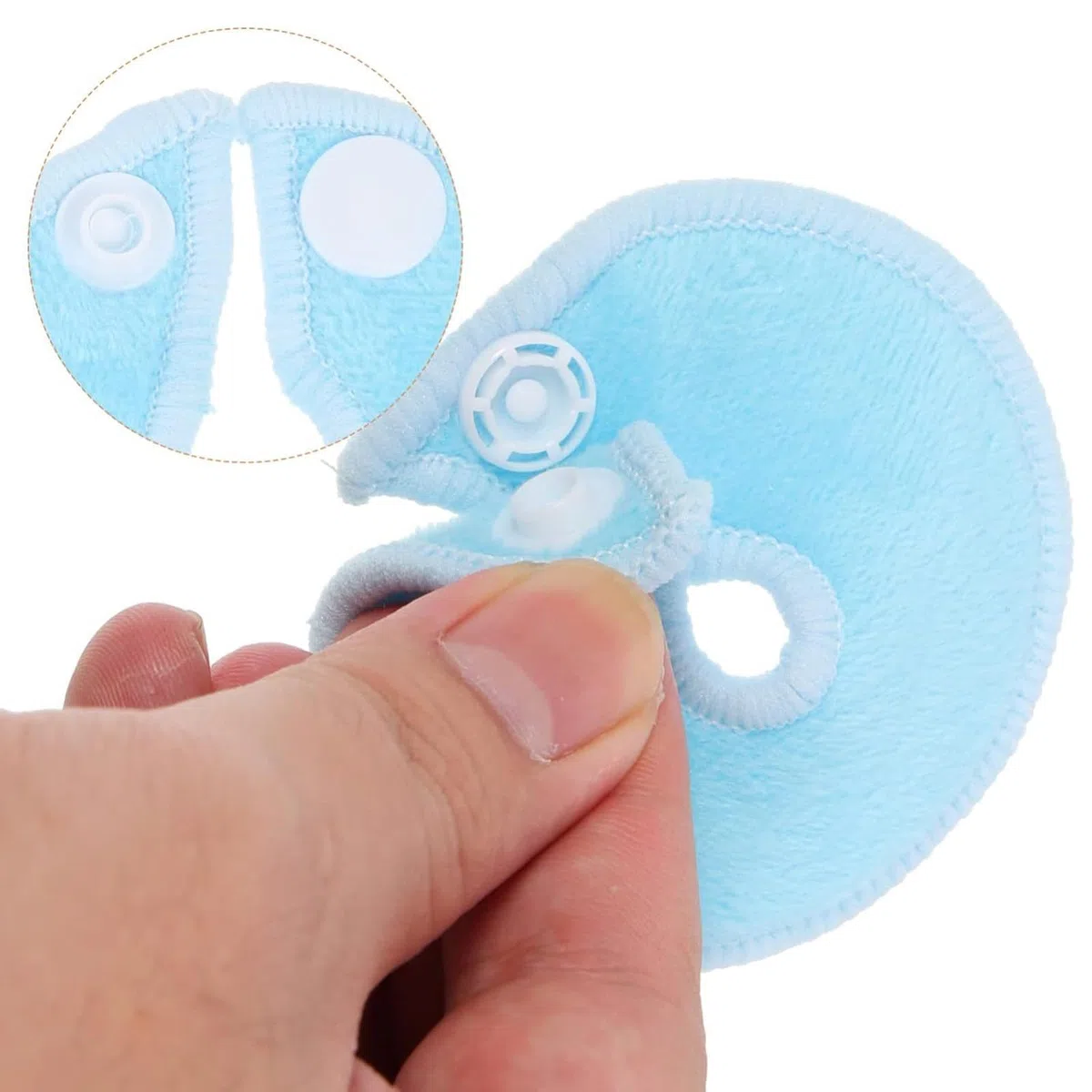 Confezione da 28 coperture per bottoni a G per tubi, in cotone, per allattamento addominale, riutilizzabili, accessori per l'alimentazione dei bambini, 7,6 cm