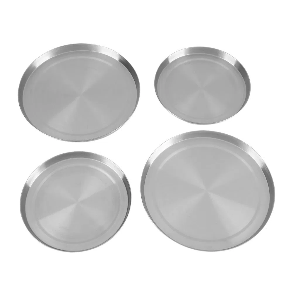 Set coprifornelli in Acciaio Inox, 4 Pezzi Coperchio di Protezione in Acciaio Inox, Coperchio di Protezione Set per fornelli elettrici