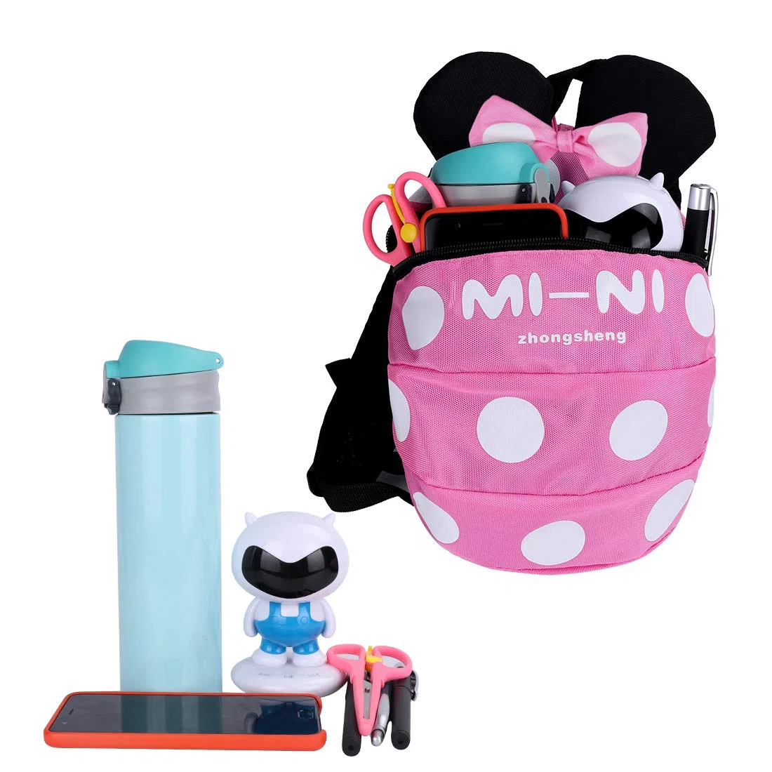 Zaini con guinzagli per bambini, con cinturino anti smarrimento, per bambini da 1 a 5 anni, sicurezza per bambini e bambine