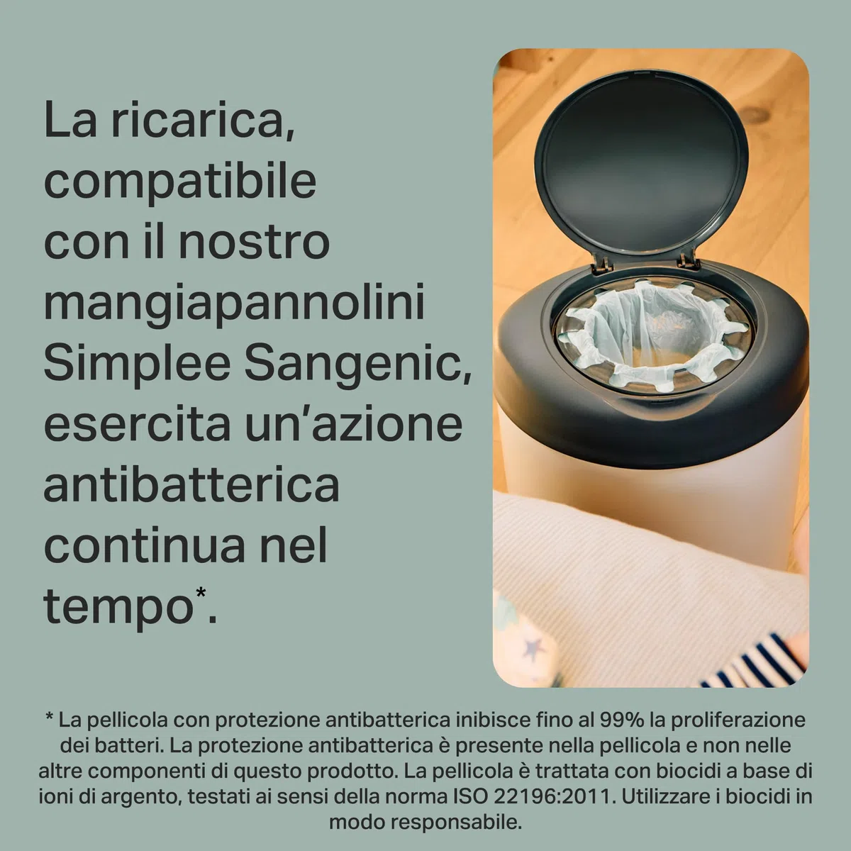 Tommee Tippee Simplee Le ricariche, Confezione da 6, compatibili esclusivamente con i mangiapannolini Simplee Sangenic