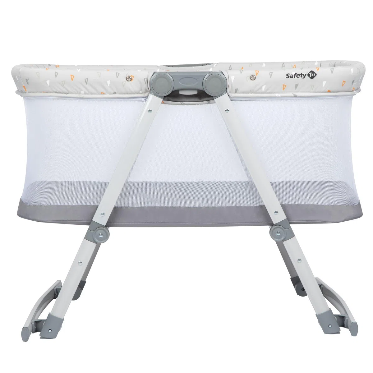 Safety 1st Morning Star Culla Neonato Portatile 2 in 1, Culla da Viaggio, Funzione Dondolo, Pieghevole, con Materassino, Zanzariera e Borsa da Viaggio Inclusa, per Bambini 0-9 kg, Geometric