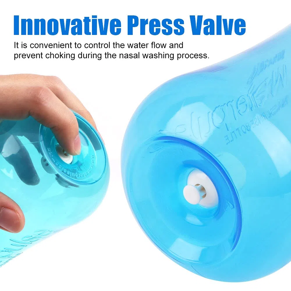 1 Set 300ml Irrigatore nasale NASSALE RISCULTO NASSALE Bottiglia NASSALE Lavaggio Lavaggio nasale Protezione del Naso Evitare la rinite allergica Adulti Bambini Neti Pot