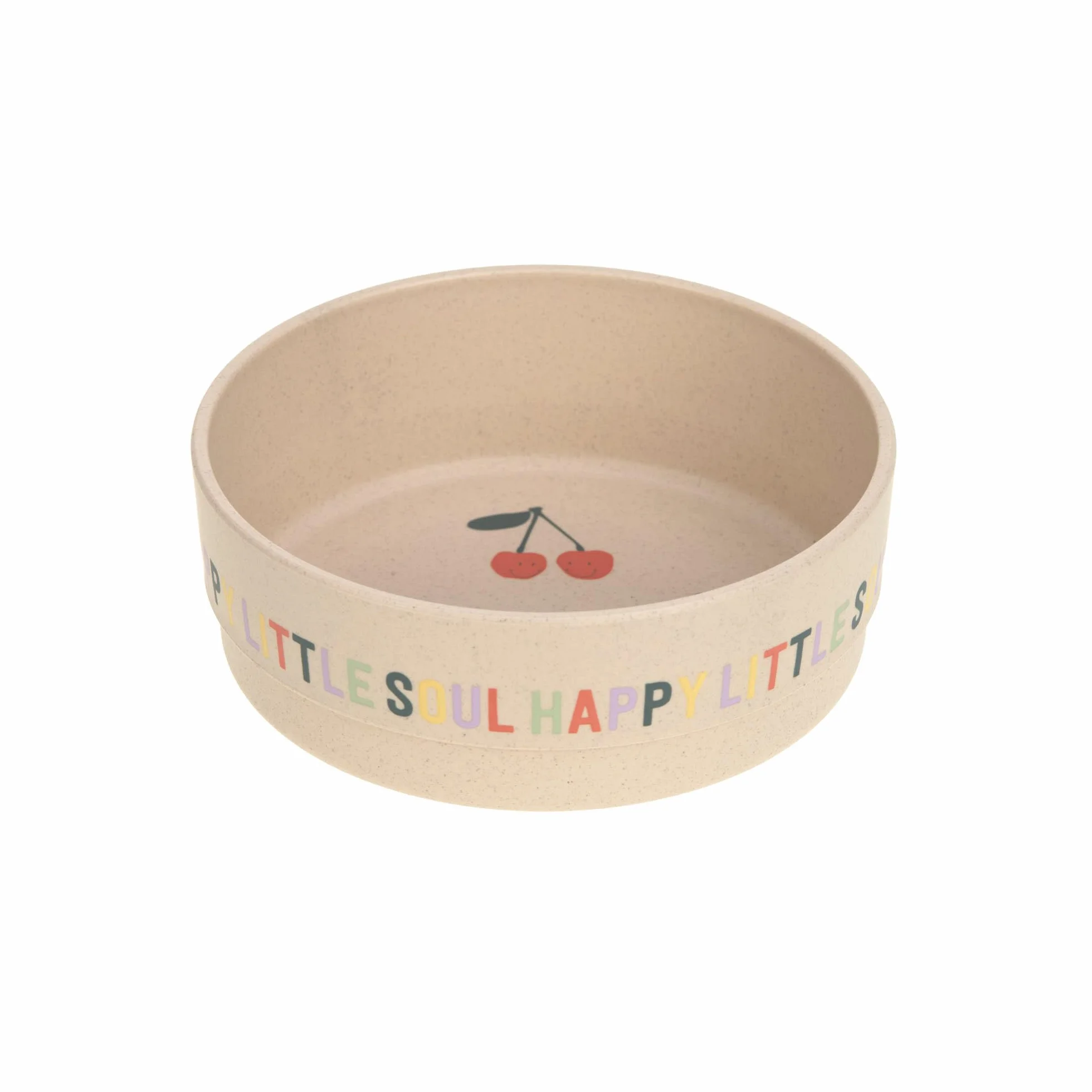 LÄSSIG Set di stoviglie per bambini (piatti, tazze, ciotole, cucchiai) senza melamina, senza BPA, lavabili in lavastoviglie e nel microonde/Dish Set Happy Fruits Cherry