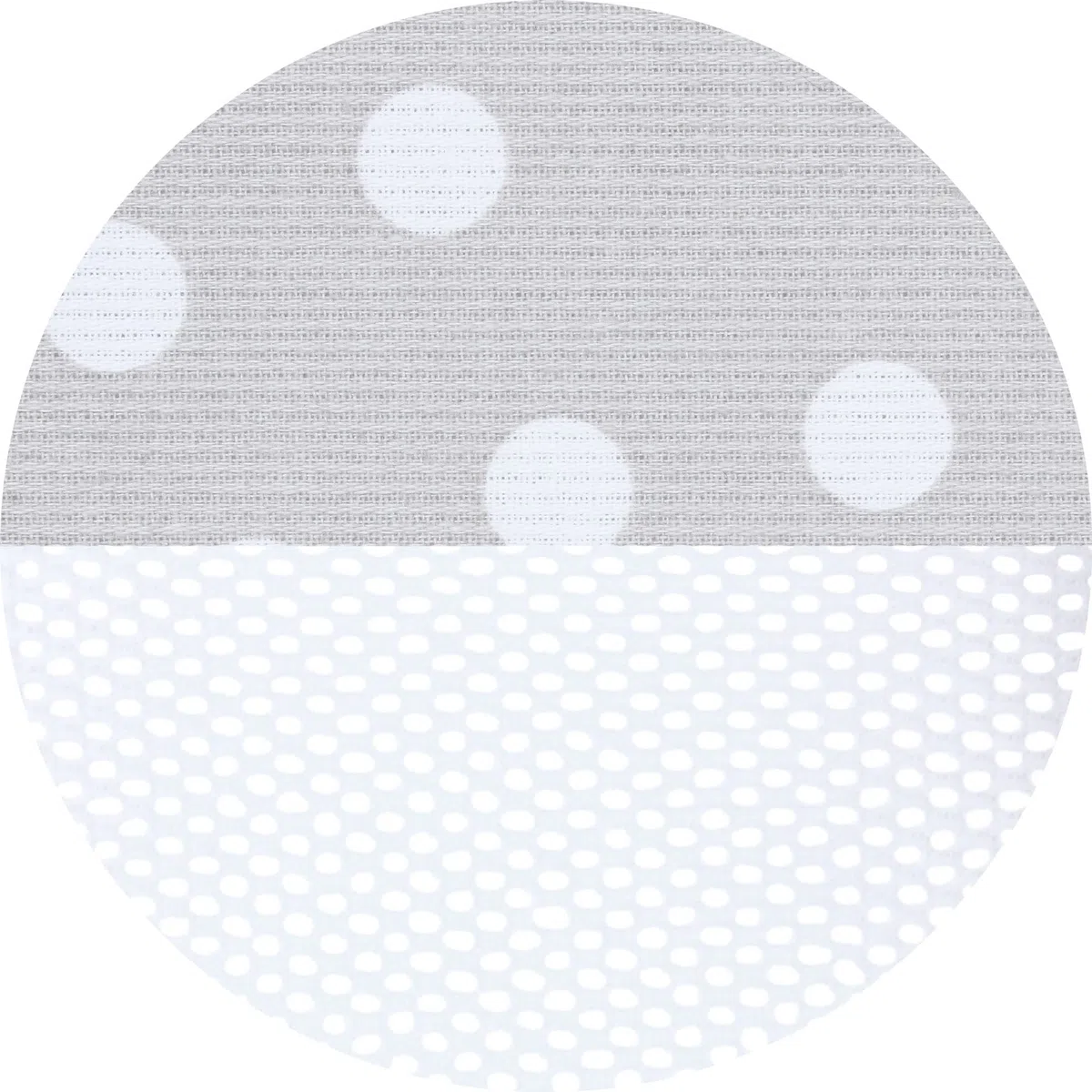 Babybay Babynest Mesh-Piqué Suitable For Model Maxi, Boxspring, Comfort And Comfort Plus, Pearl Grey Points White - 200 g