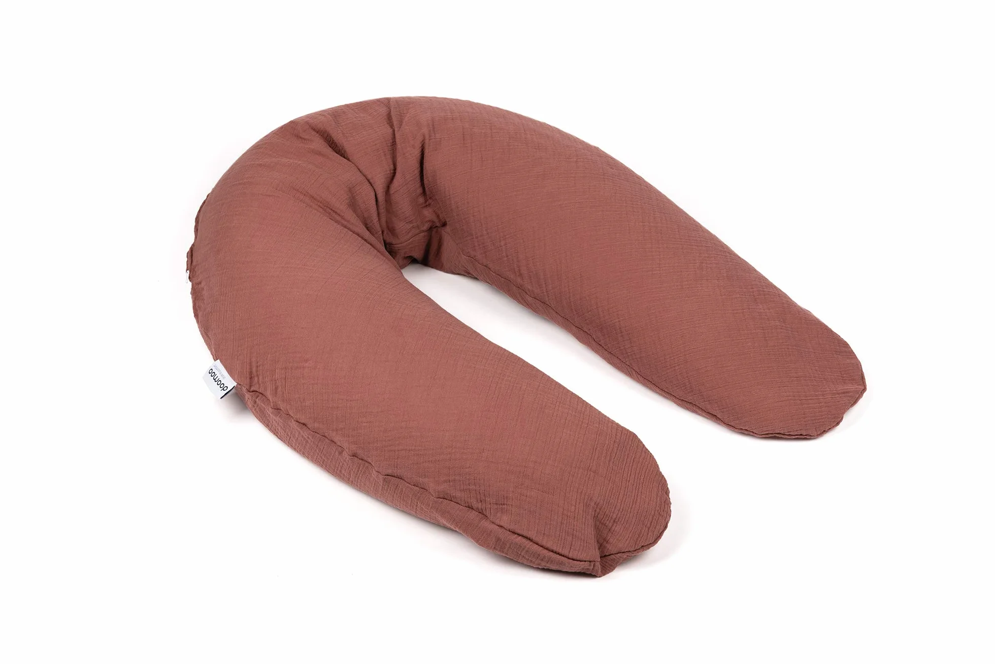 doomoo Basics – Copertura Tetra Brick per cuscino di gravidanza Comfy Big – Federa per cuscino da allattamento in cotone biologico – Nuovo stile con colori naturali per il vostro compagno di maternità