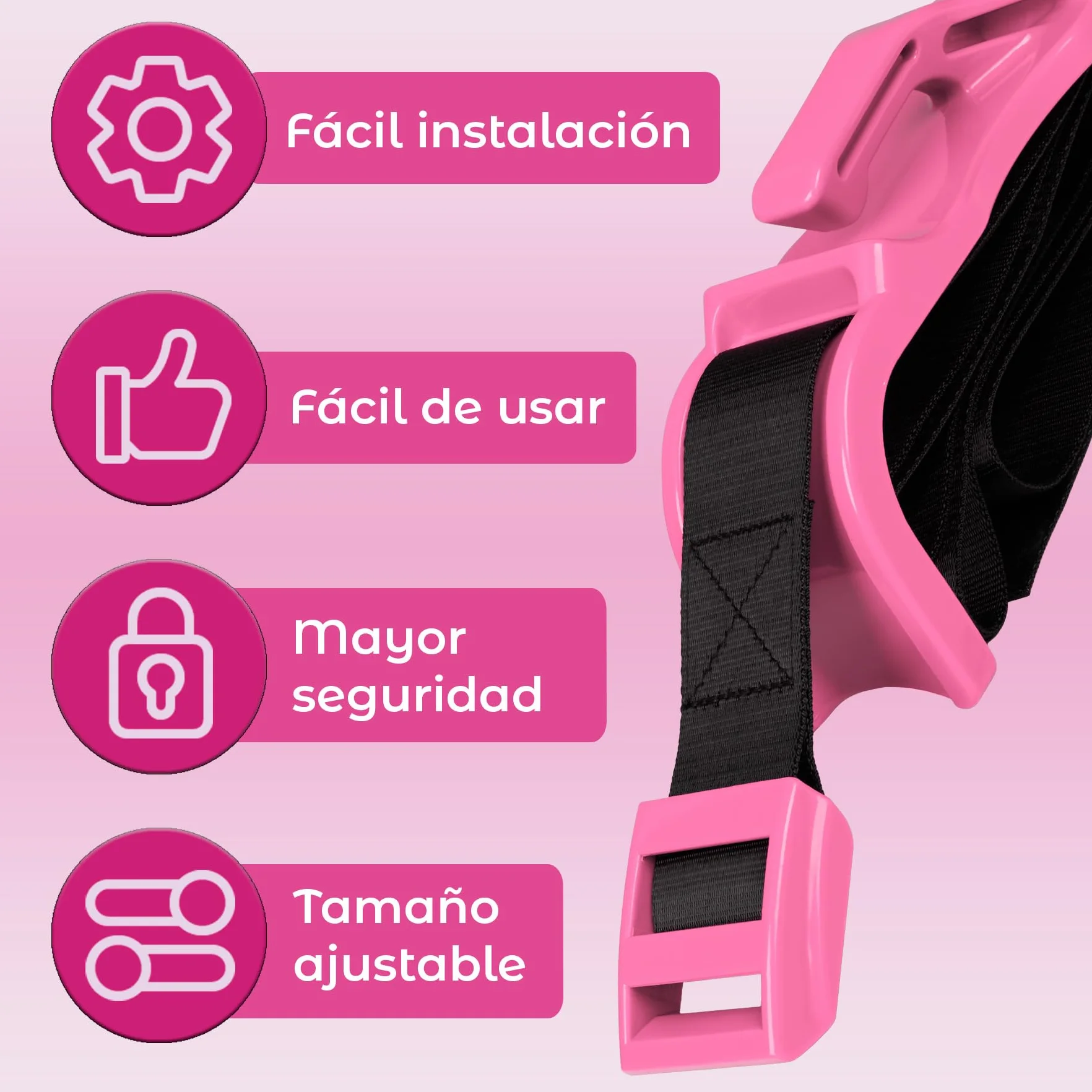 Sogni e gioia Cintura di sicurezza per auto approvata SMILES AND JOYS – Adattatore per cintura di sicurezza – Protegge il tuo bambino e riduce il rischio di pressione sulla pancia – Comoda e sicura