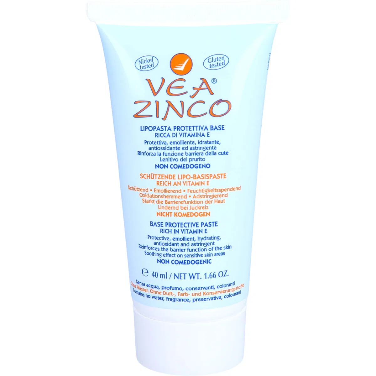 Vea Zinco - Pasta protettiva base all'olio vea, 40 ml (etichetta in lingua italiana non garantita)