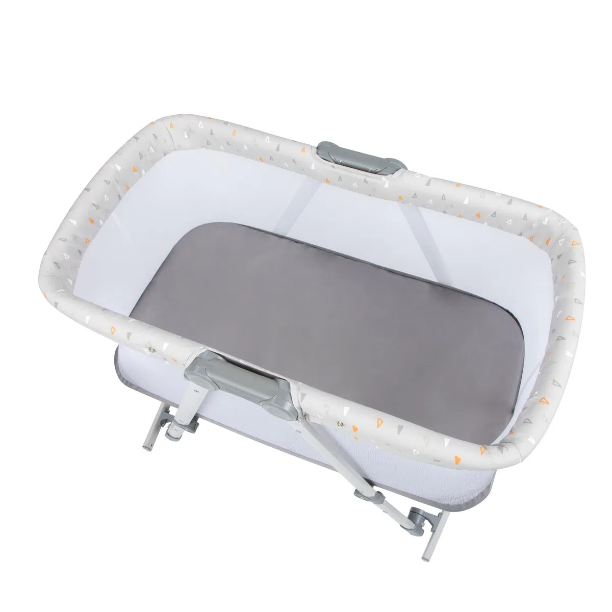 Safety 1st Morning Star Culla Neonato Portatile 2 in 1, Culla da Viaggio, Funzione Dondolo, Pieghevole, con Materassino, Zanzariera e Borsa da Viaggio Inclusa, per Bambini 0-9 kg, Geometric