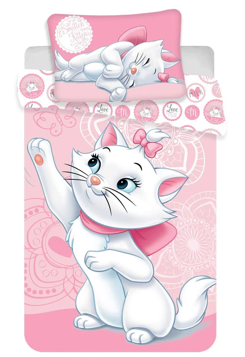 Marie Aristocats - Set copripiumino 100 x 135 + 40 x 60 cm