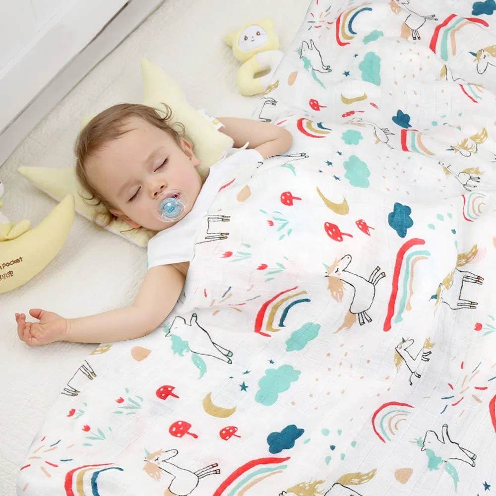 Ballery Copertine in Mussola, Mussole Neonato Copertine in Cotone Bambù, Baby Swaddle Coperta, Regalo Perfetto per il Bambino, 120x120cm, Pacco da 3