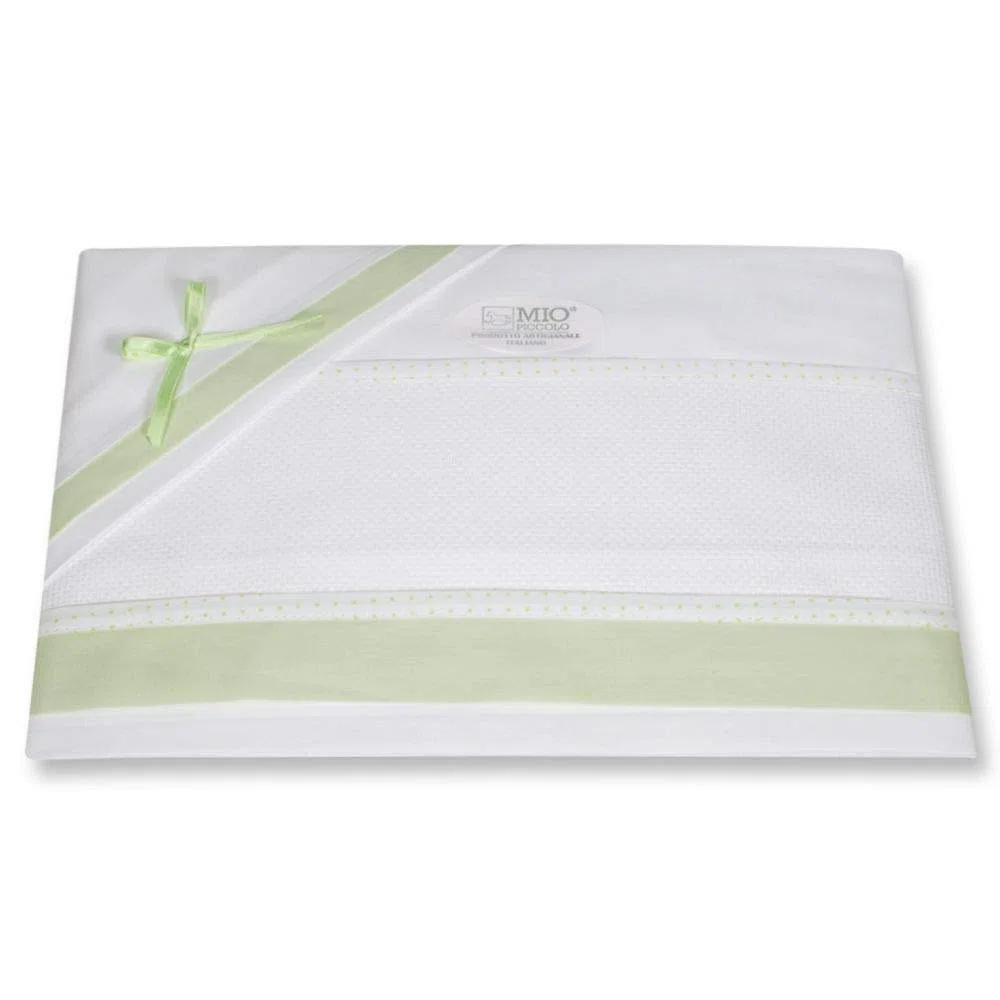 Set per culla neonato Puro Cotone Completo Culla Aida Piccola Verde chiaro