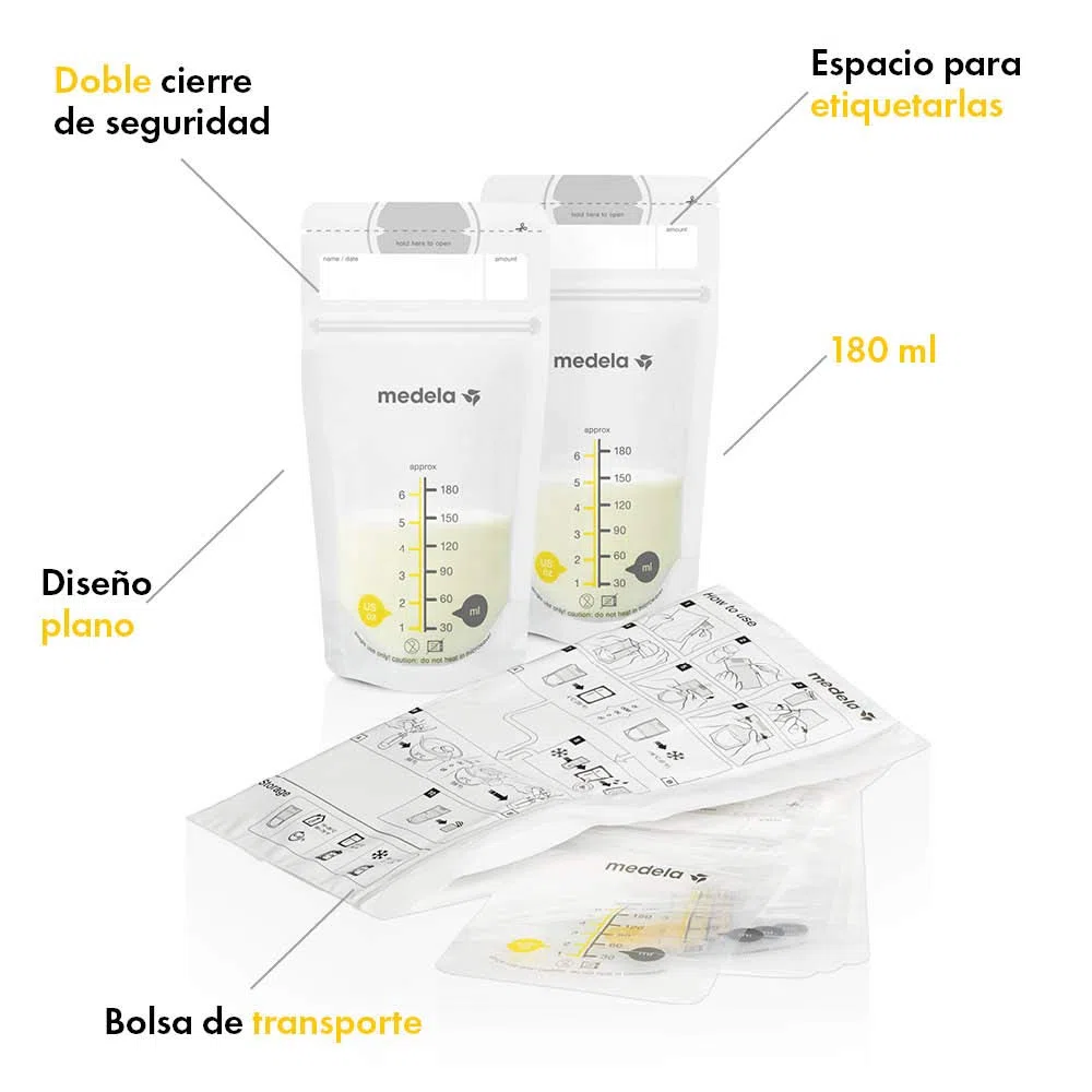 Medela Sacchetti per latte materno 50 bianco