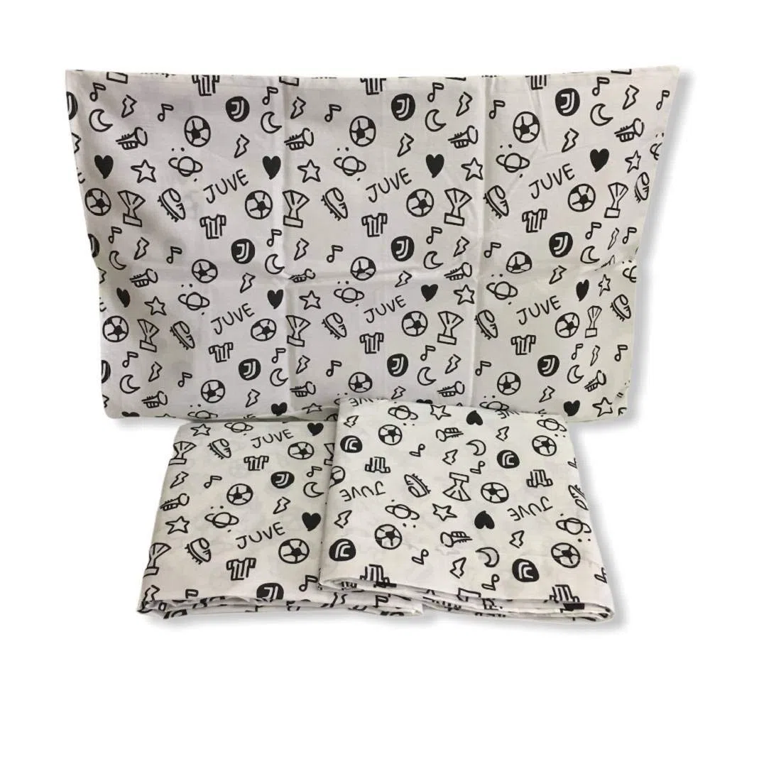 HERMET Completo Letto Juventus Baby Cotone - Prodotto Ufficiale - in Scatola Regalo