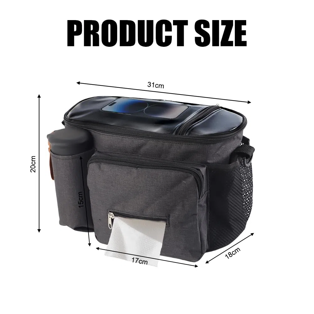 Borsa passeggino di grande capacità, Borsa passeggino universale, Viene fornito con tracolla staccabile, Proteggere da leggeri spruzzi d'acqua
