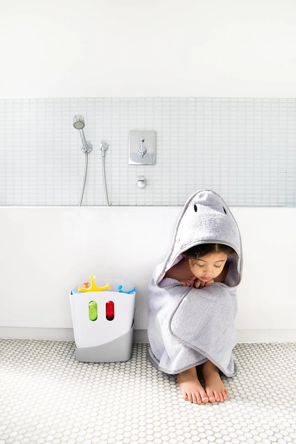 Ubbi Cestino Organizer per Giochi da Bagno, Grigio
